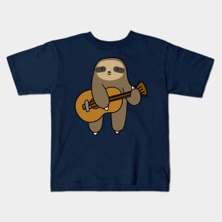 Guitar Sloth Kids T-Shirt